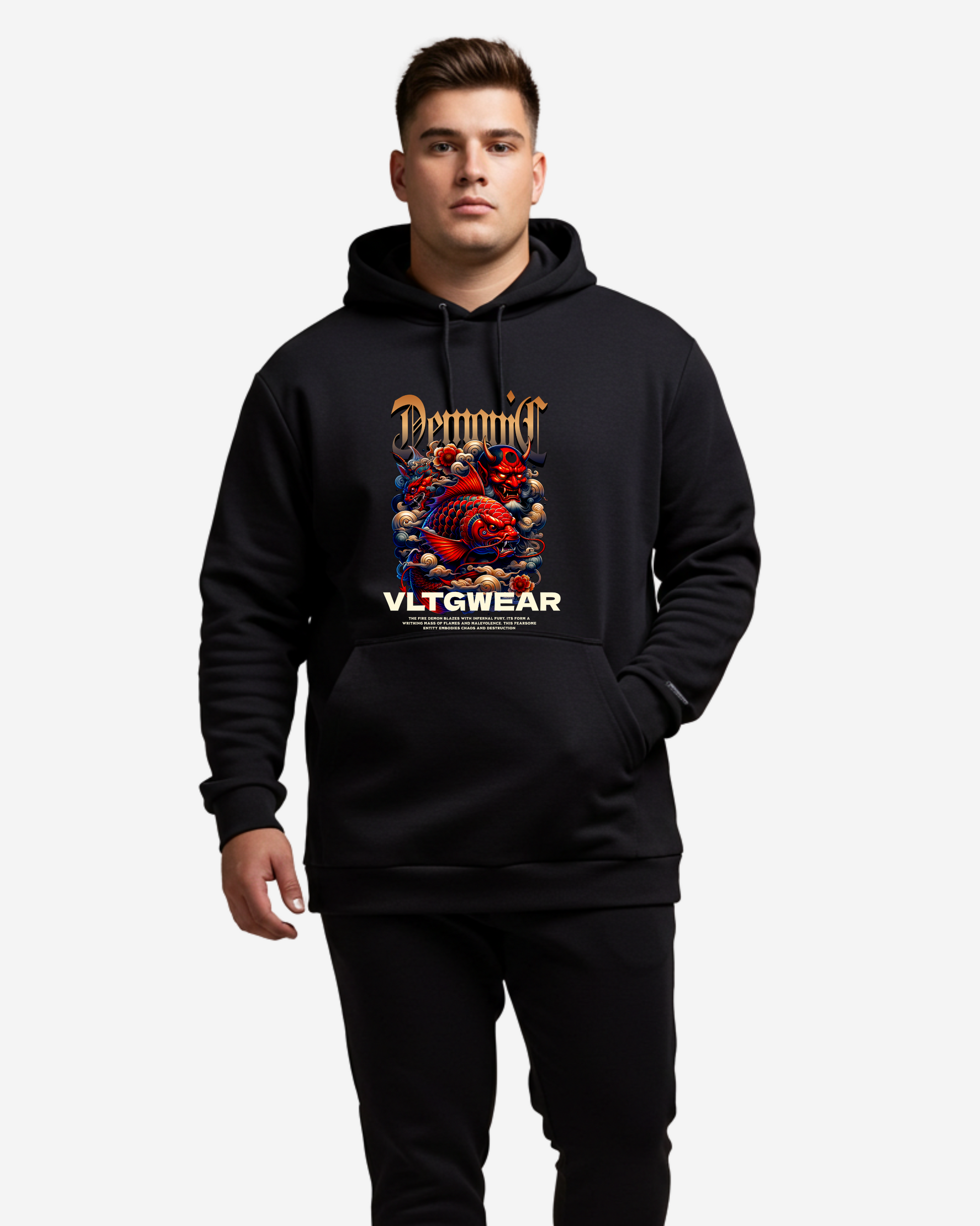 Infernal Demonic Men's Oversized Hoodie