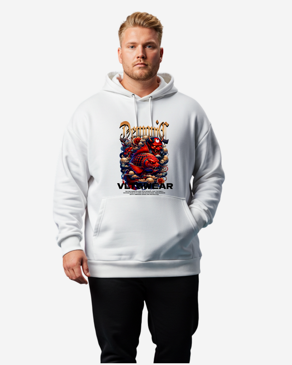 Infernal Demonic Men's Oversized Hoodie