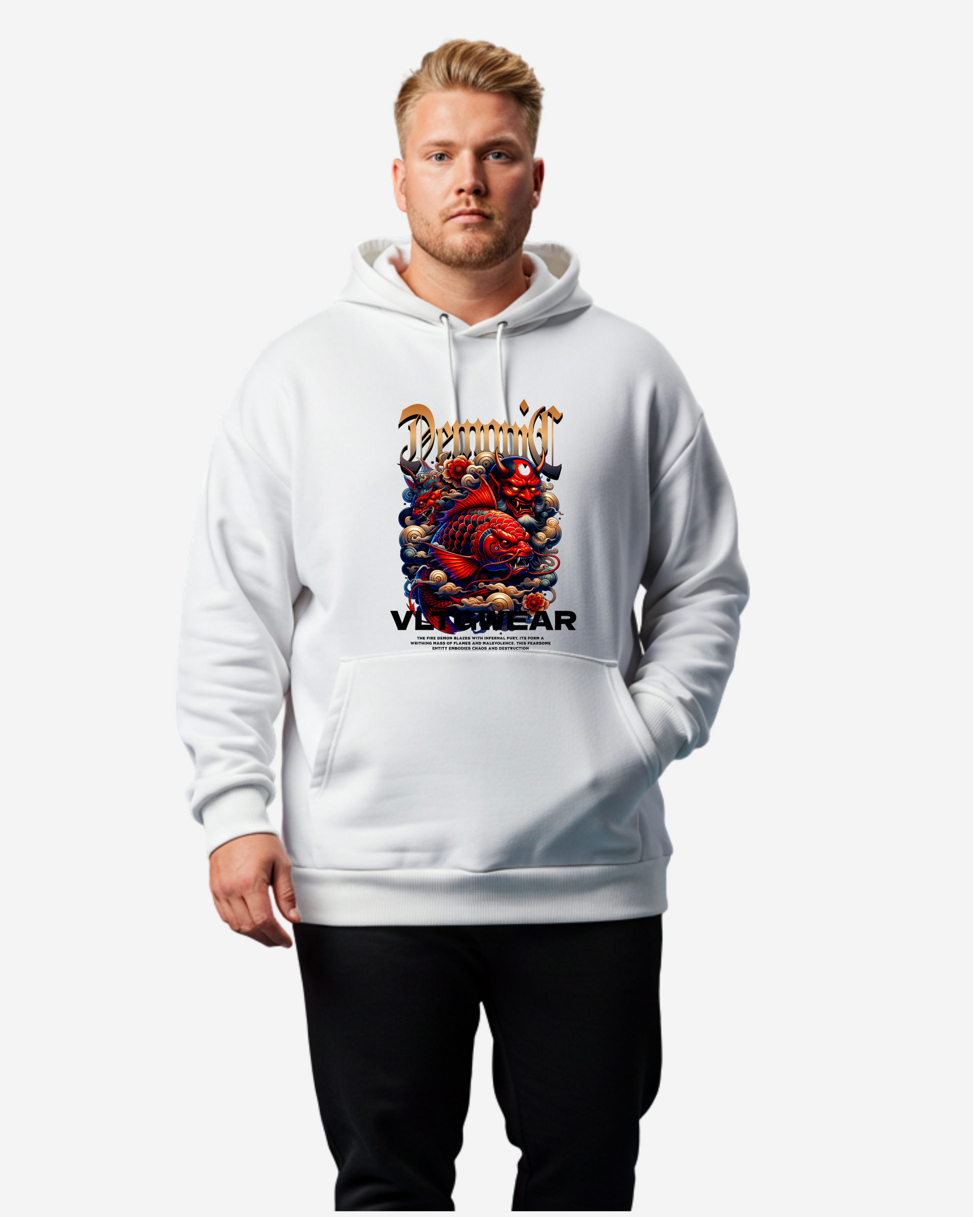 Infernal Demonic Men's Oversized Hoodie