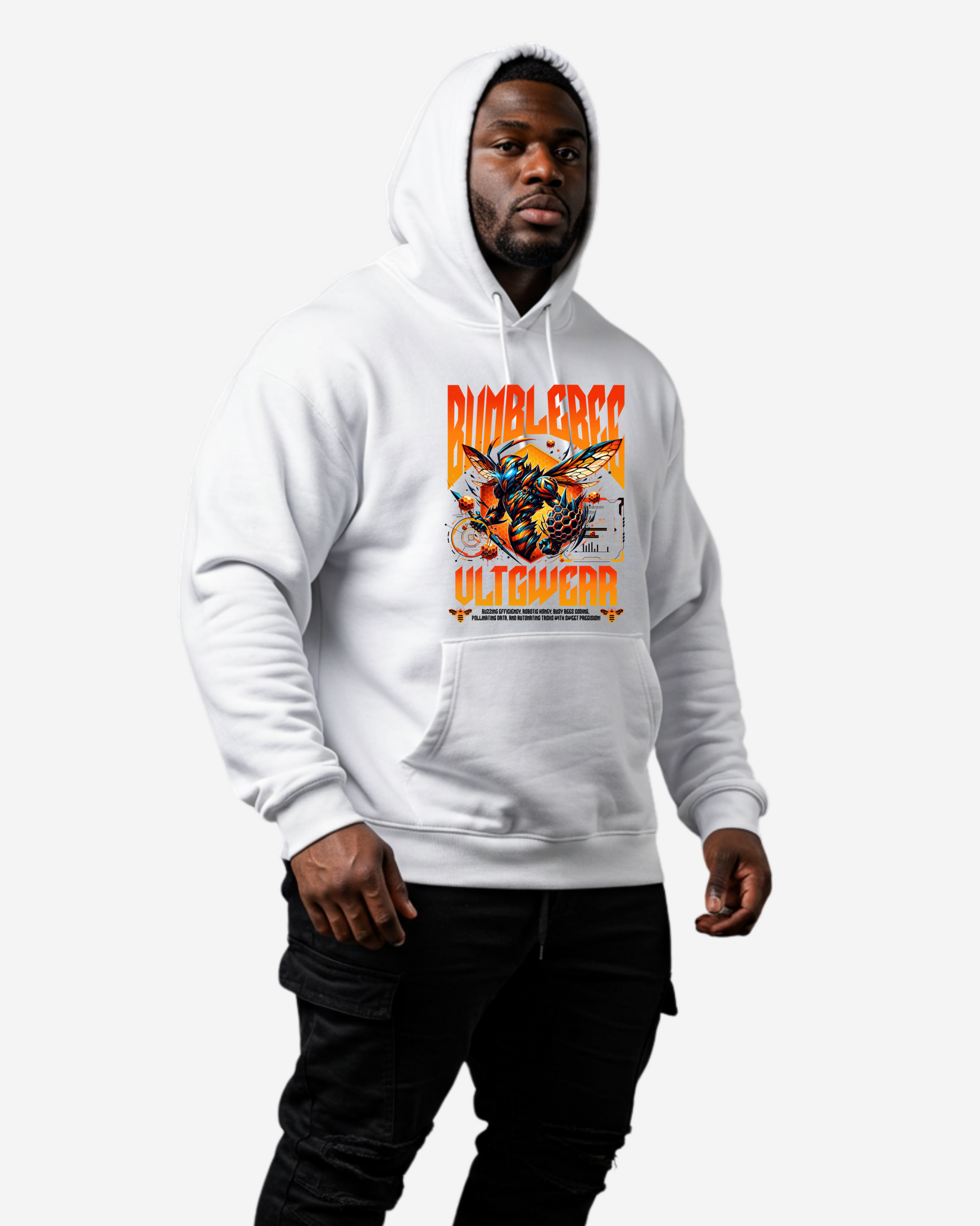 Bumblebee Future Robot Weapon Men's Oversized Hoodie