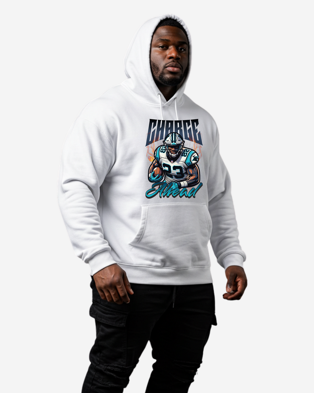 Charge Ahead Men's Oversized Hoodie