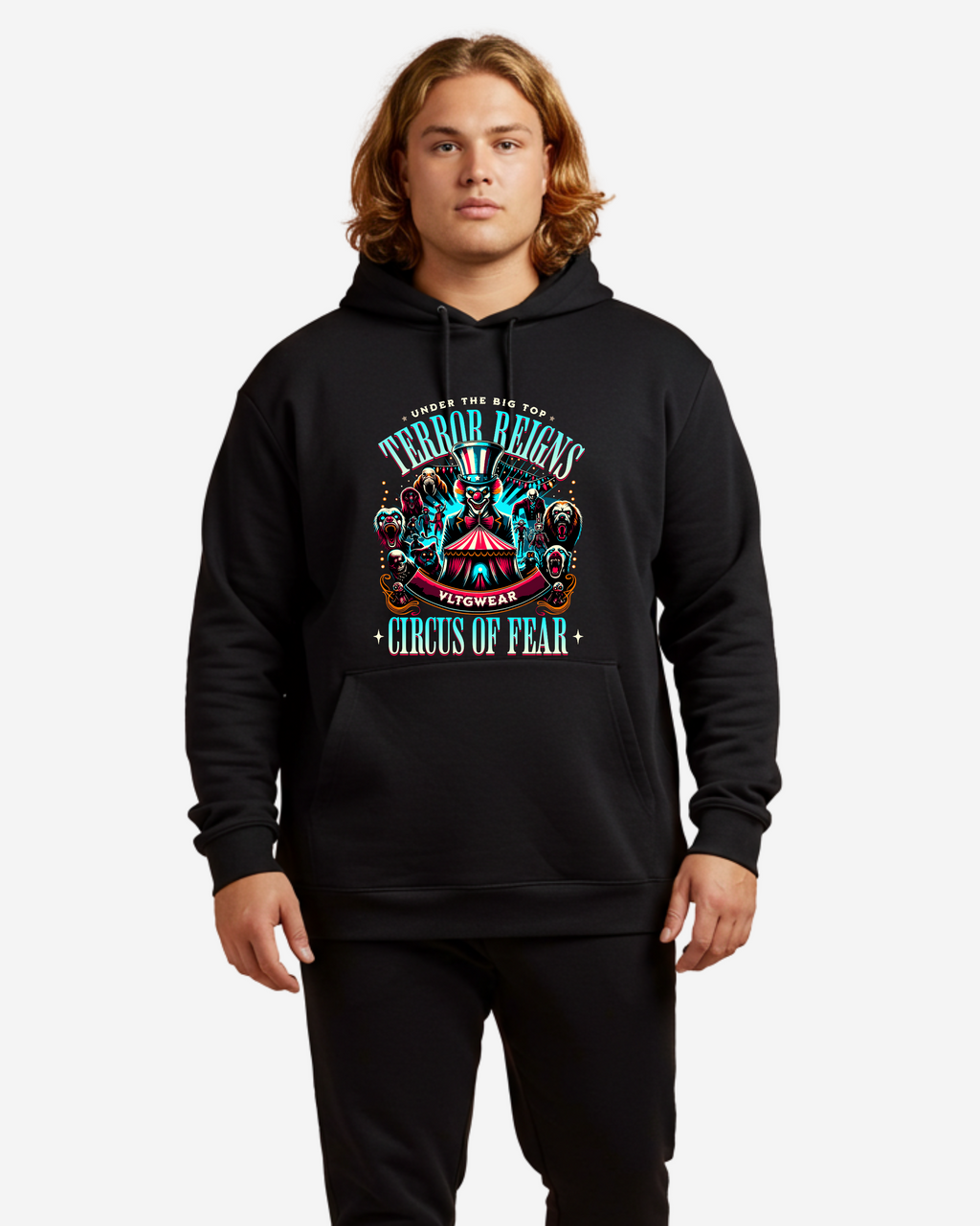 Circus of Fear Men's Oversized Hoodie
