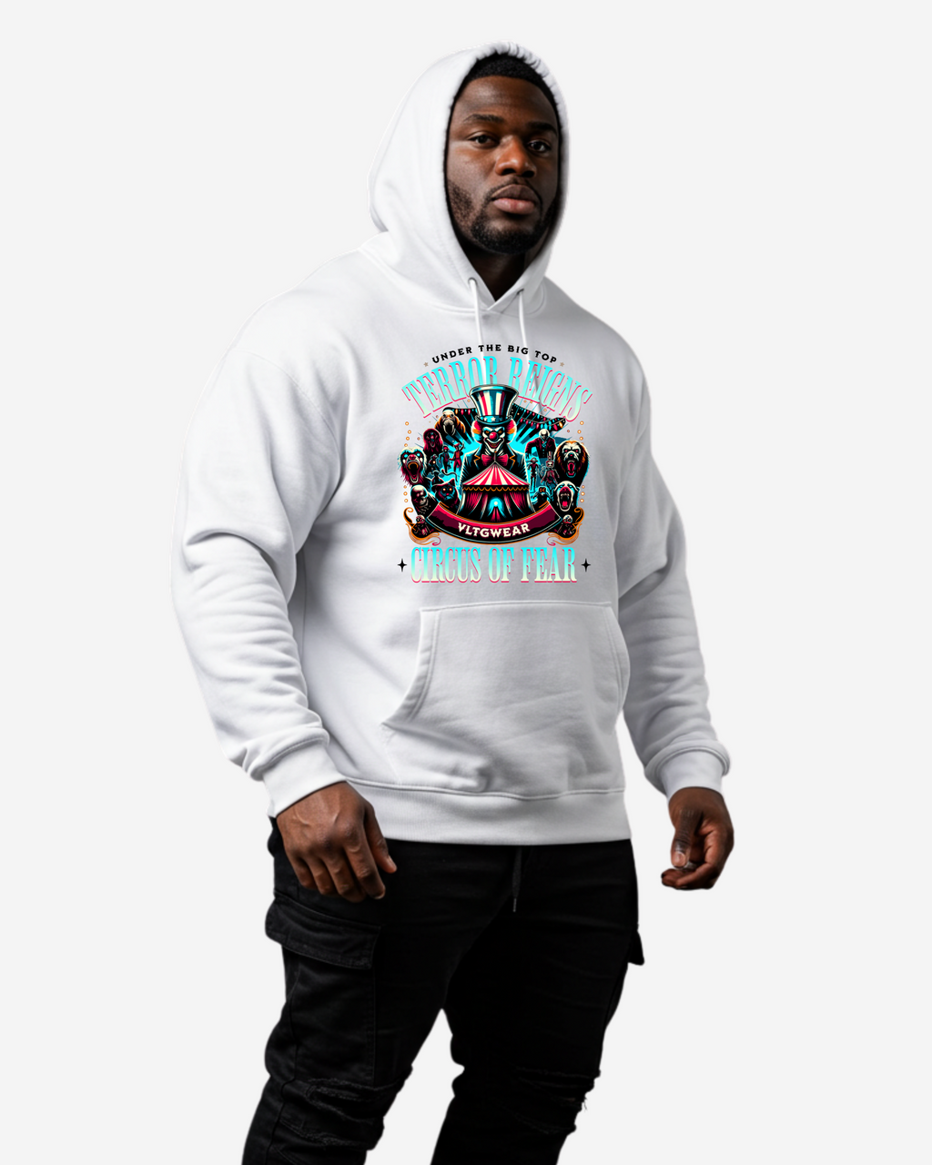 Circus of Fear Men's Oversized Hoodie