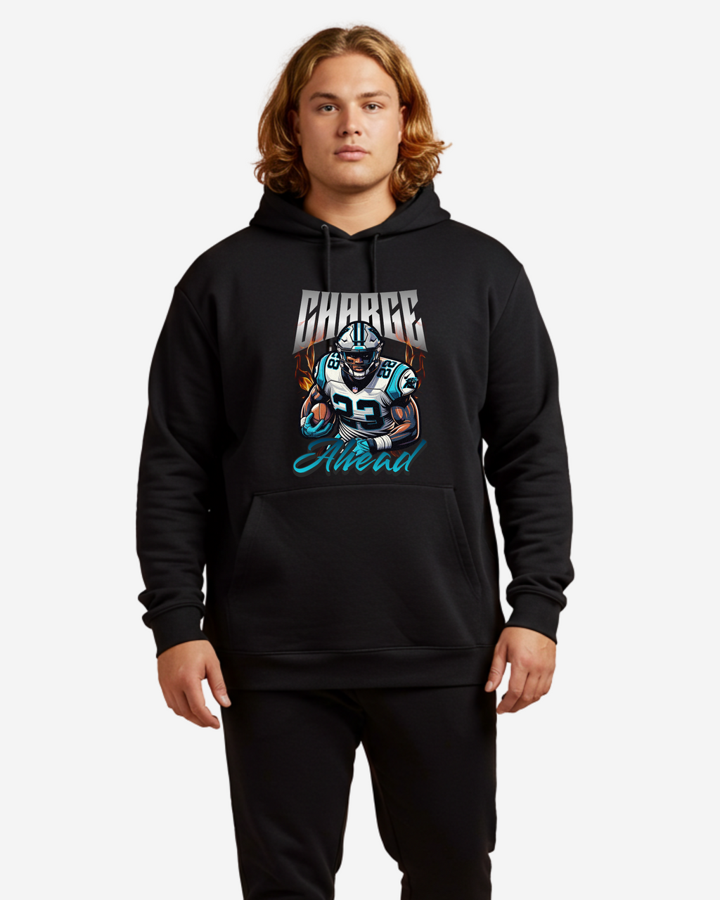 Charge Ahead Men's Oversized Hoodie