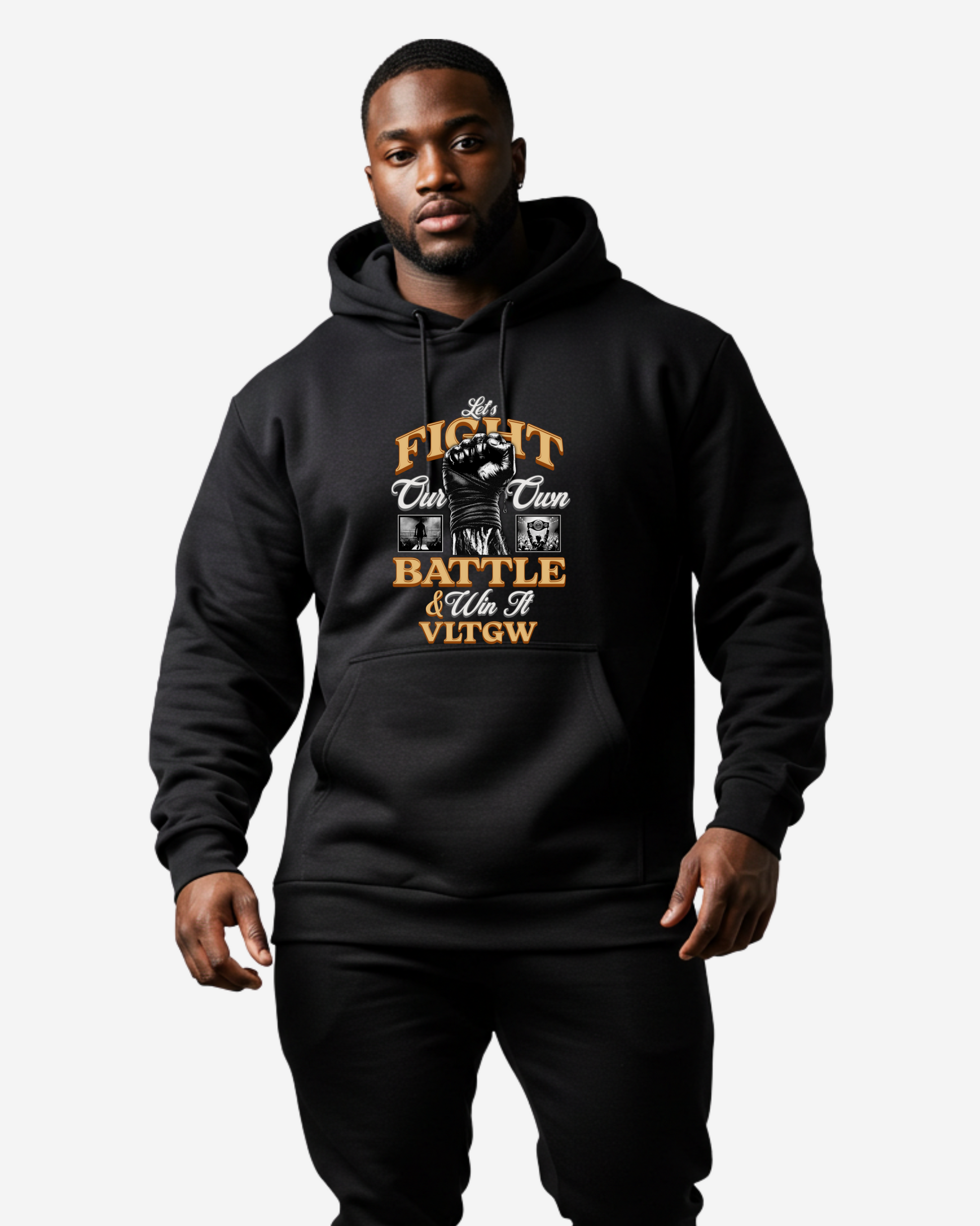 Let's Fight Battle Men's Oversized Hoodie