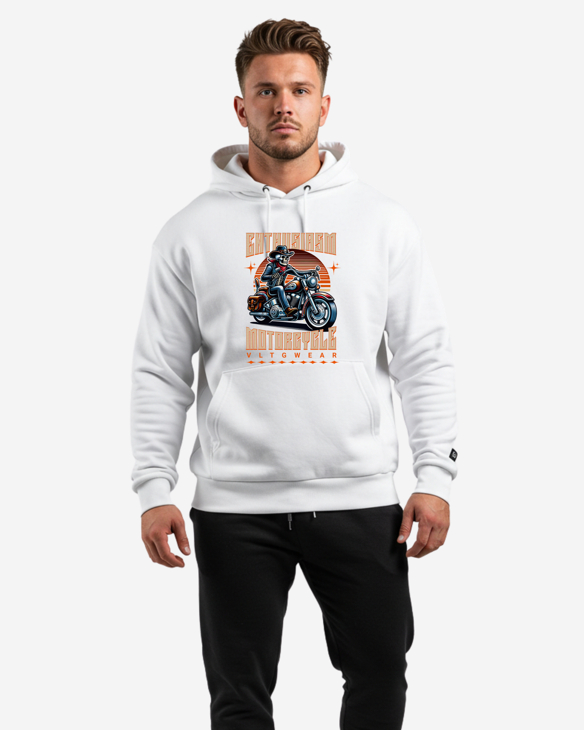Enthusiasm Motorcycle Men's Oversized Hoodie