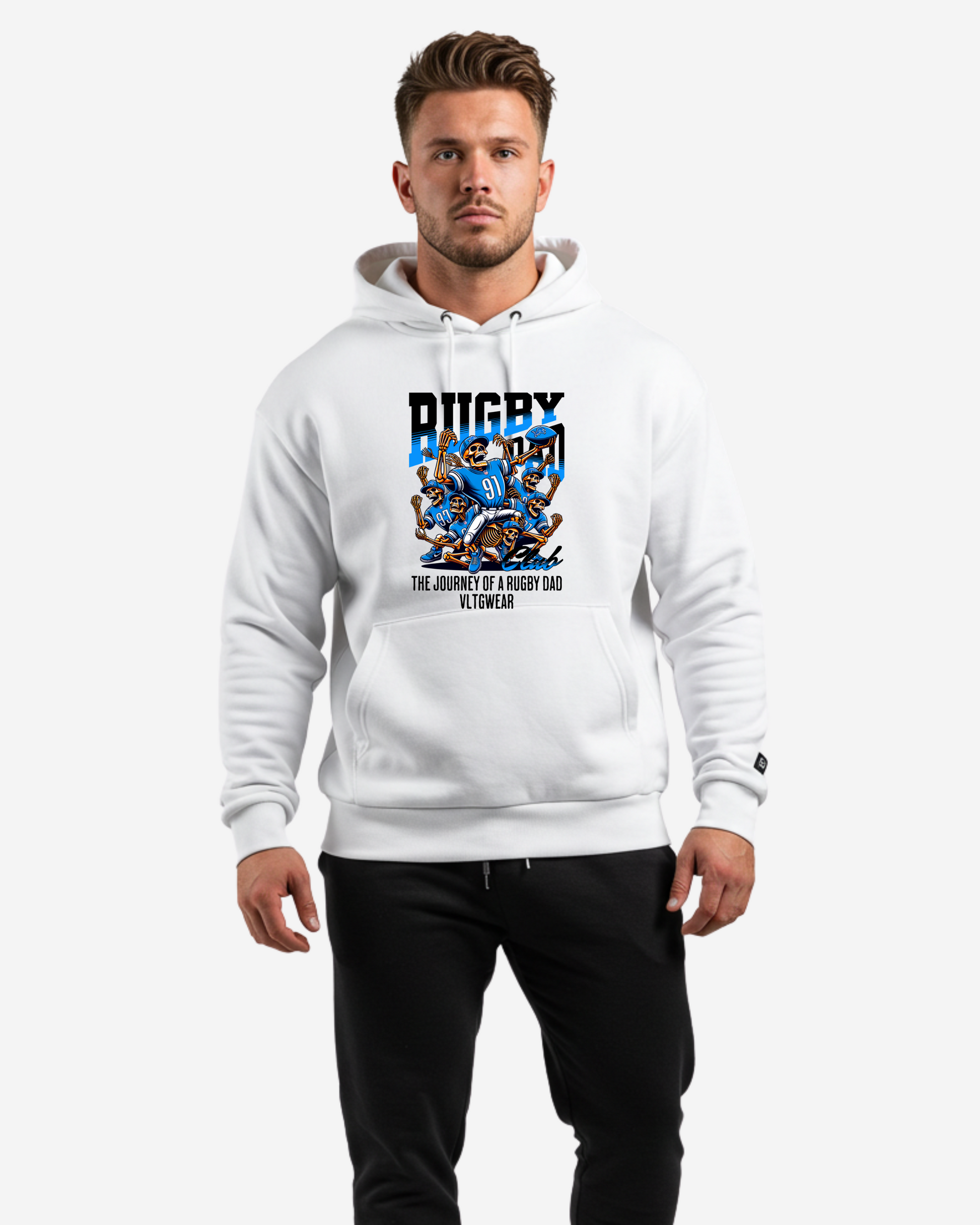 Rugby Dad Club Men's Oversized Hoodie