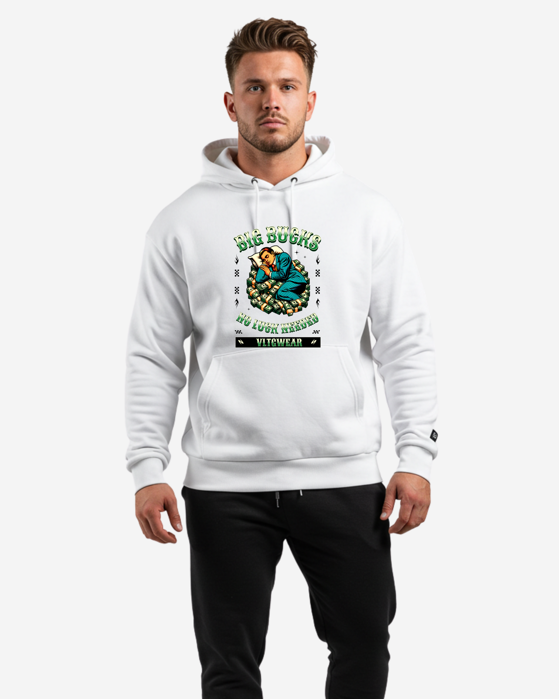 Big Bucks Men's Oversized Hoodie