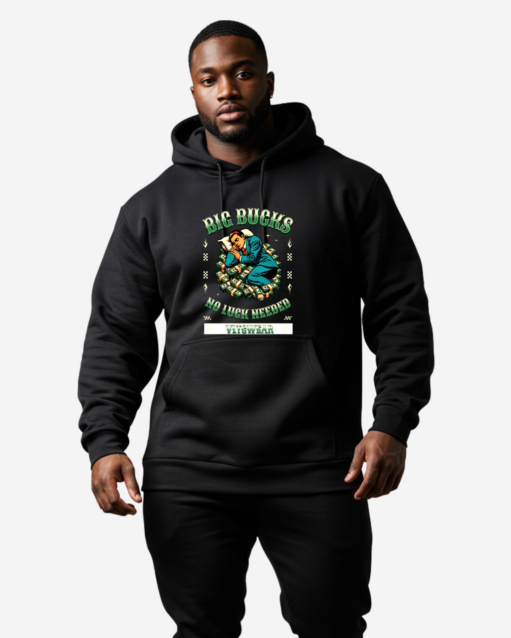 Big Bucks Men's Oversized Hoodie