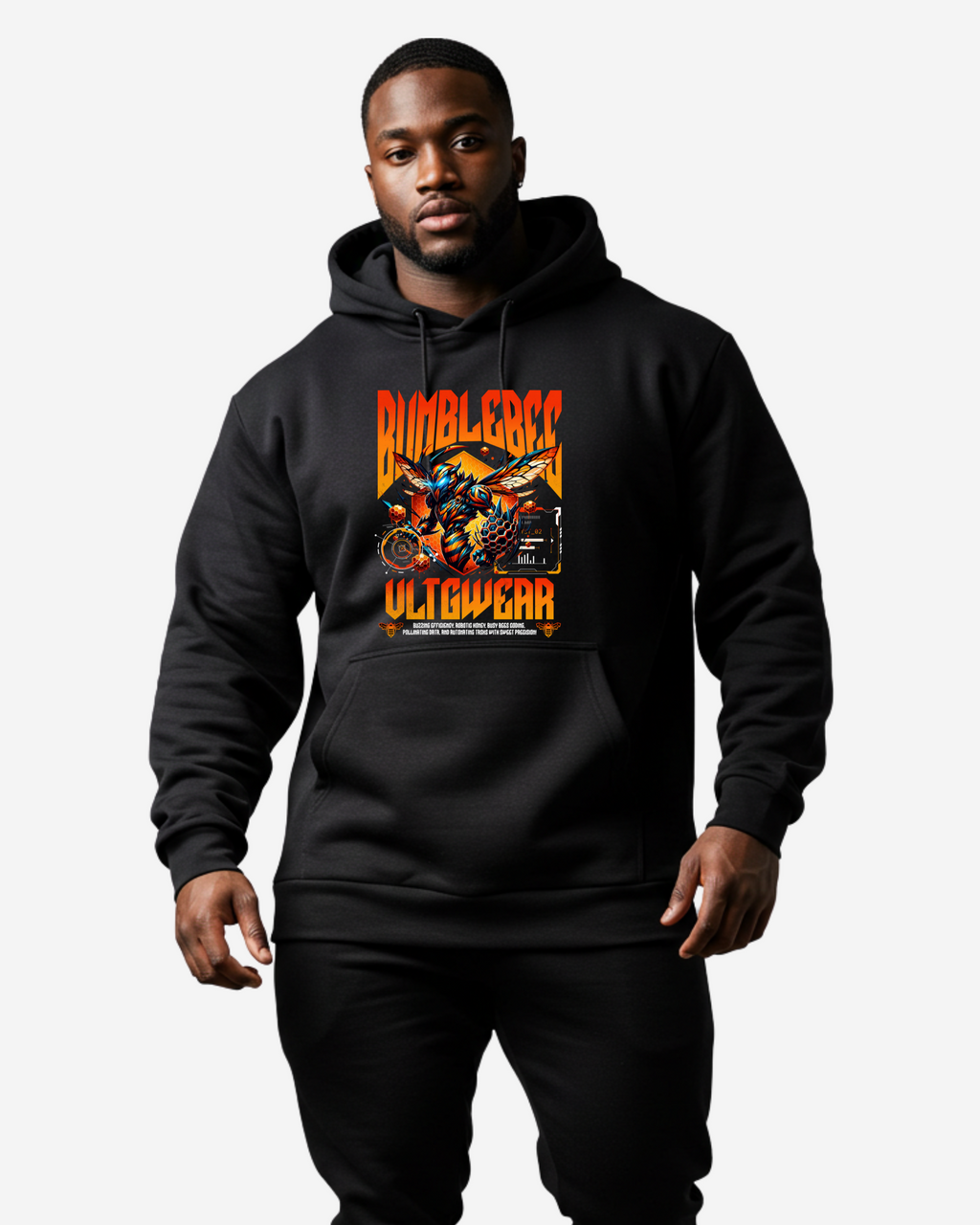 Bumblebee Future Robot Weapon Men's Oversized Hoodie
