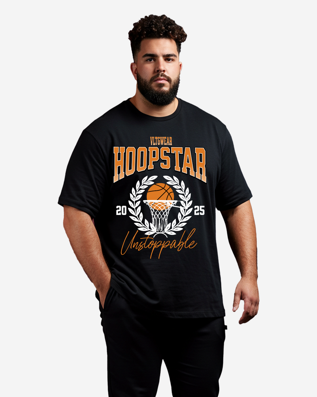 Basketball Sports Game Men's Oversized T-Shirt