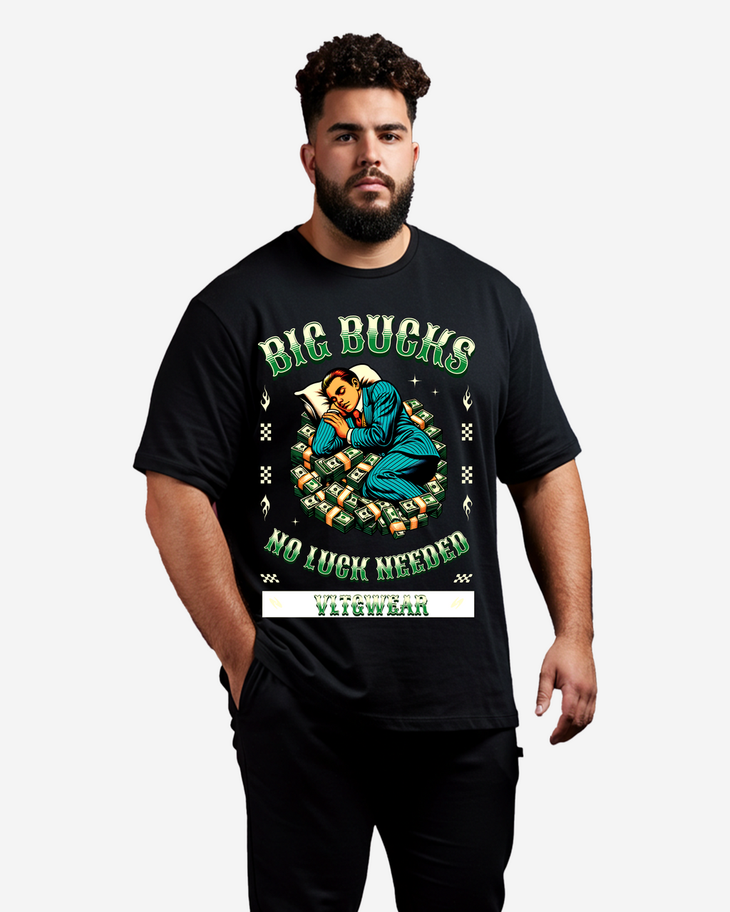 Big Bucks Men's Oversized T-Shirt