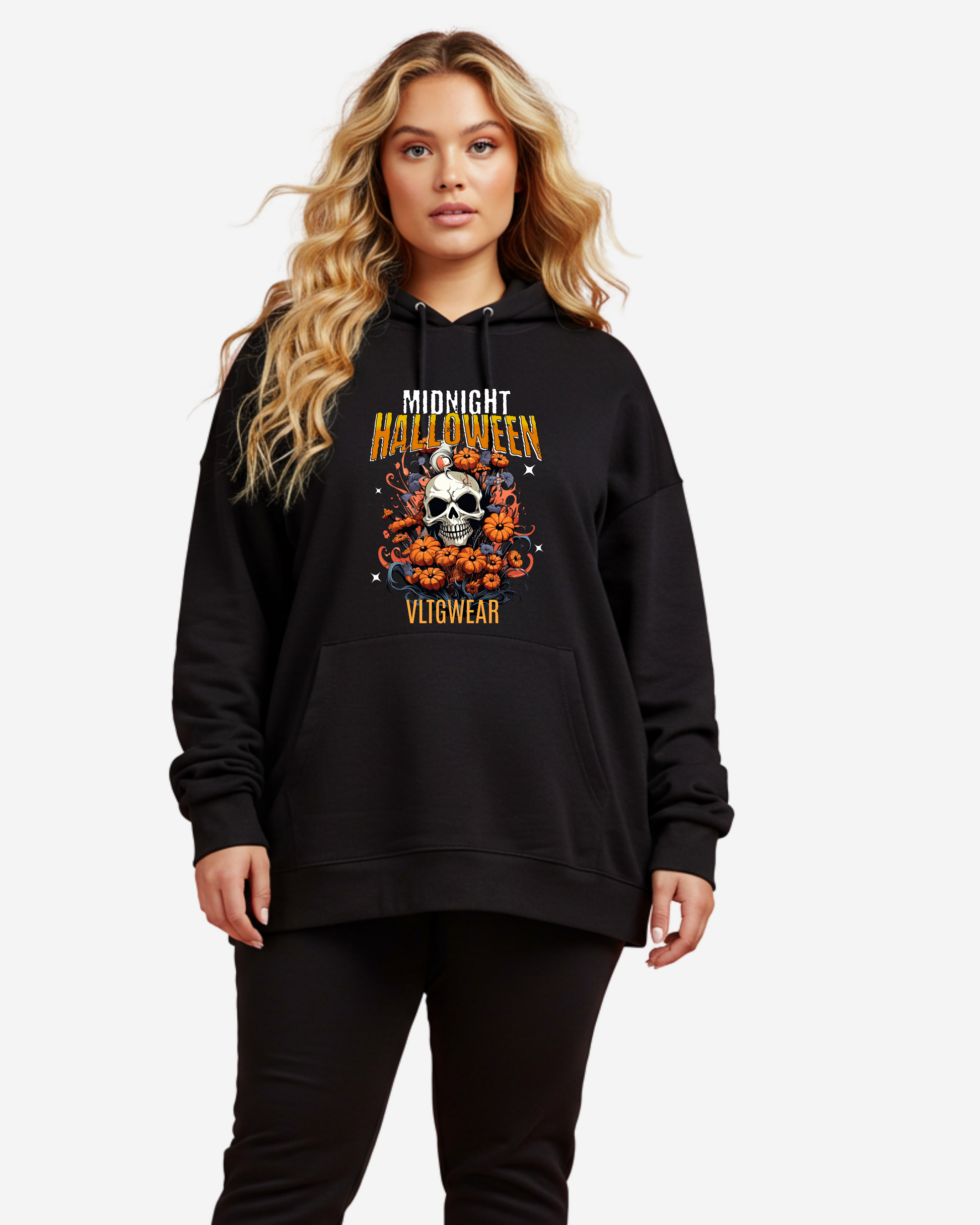 Midnight Halloween Women's Oversized Hoodie