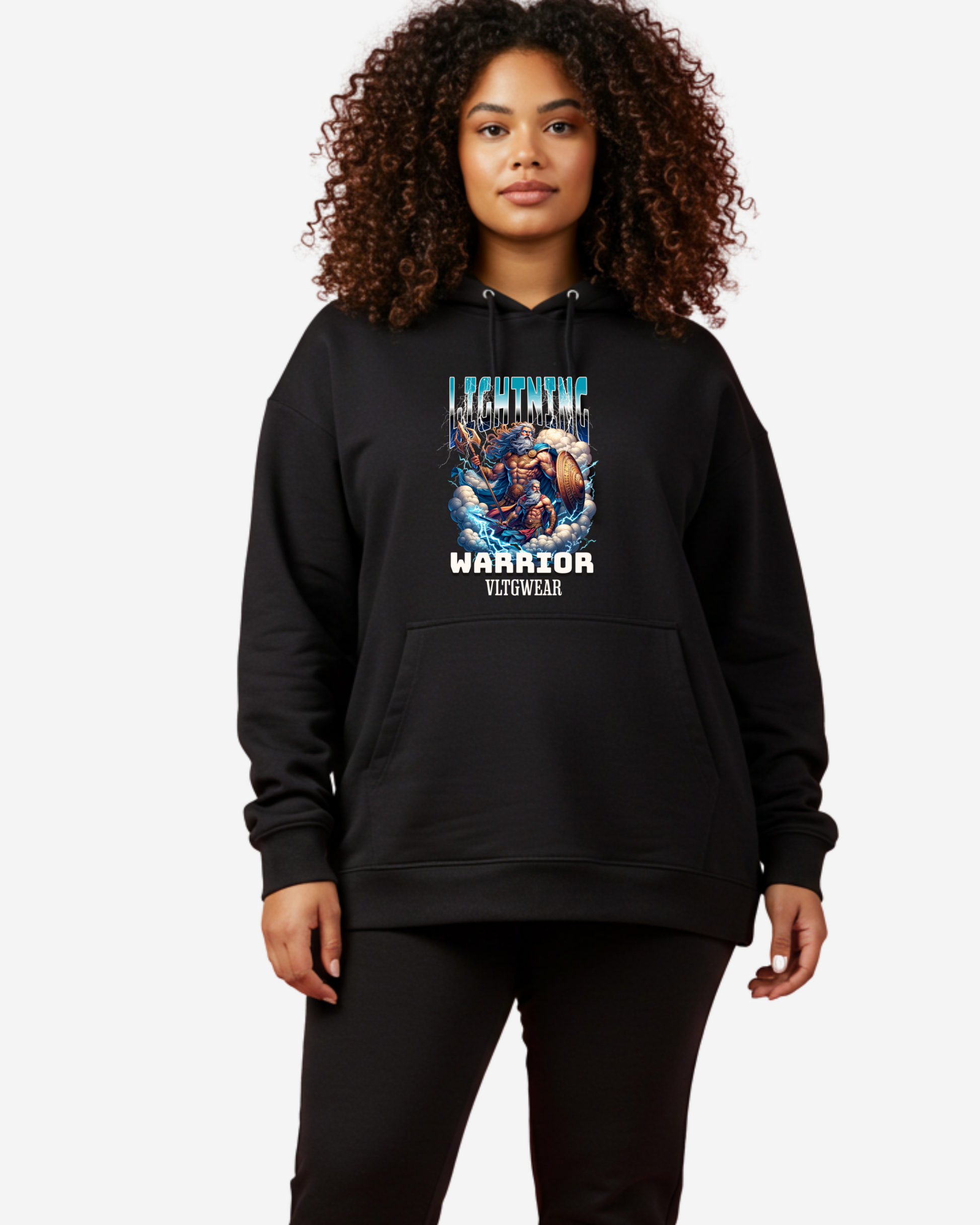 Lightning Warrior Women's Oversized Hoodie