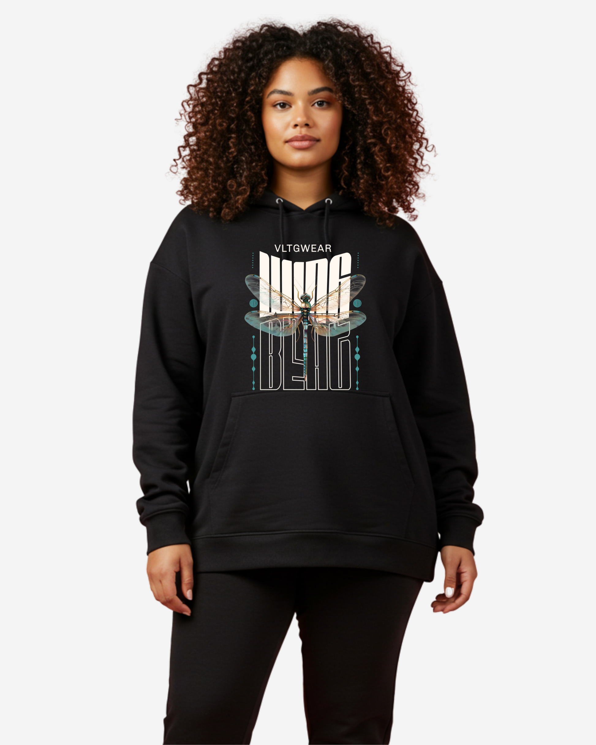 Wing Beat Elegant Women's Oversized Hoodie