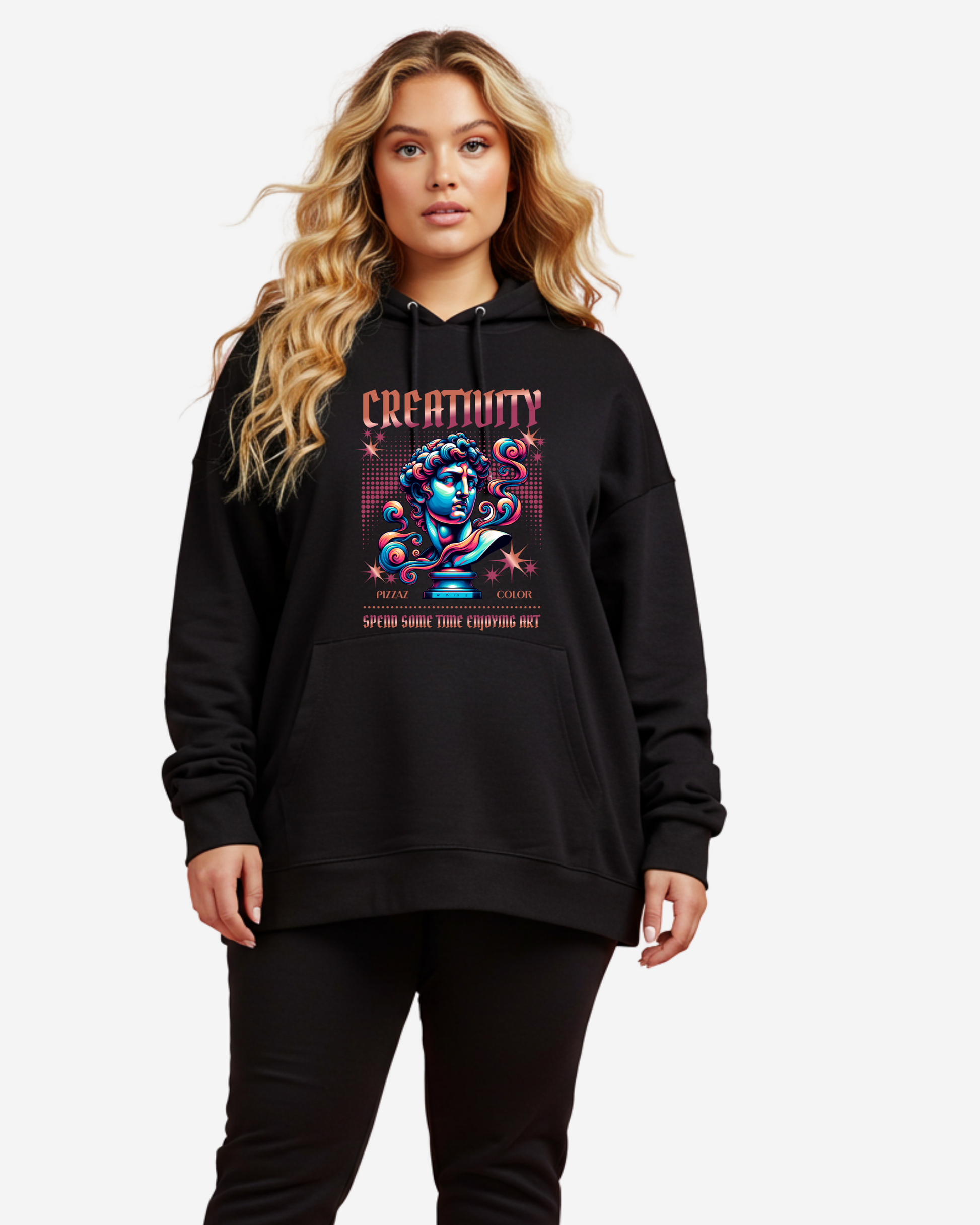 Creativity Statue Women's Oversized Hoodie