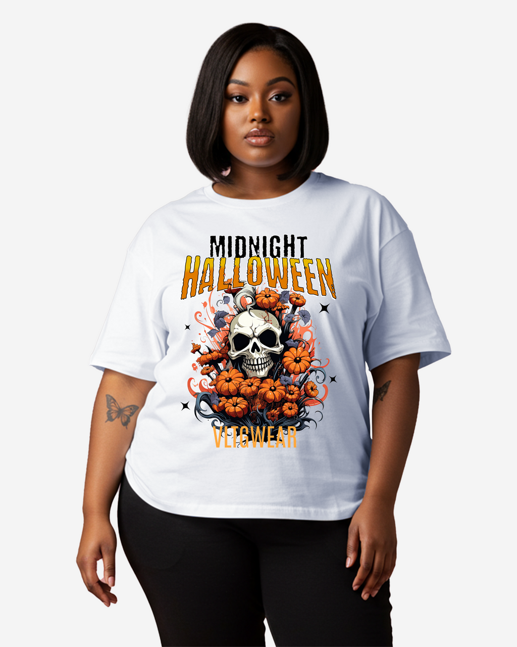 Midnight Halloween Women's Oversized T-Shirt