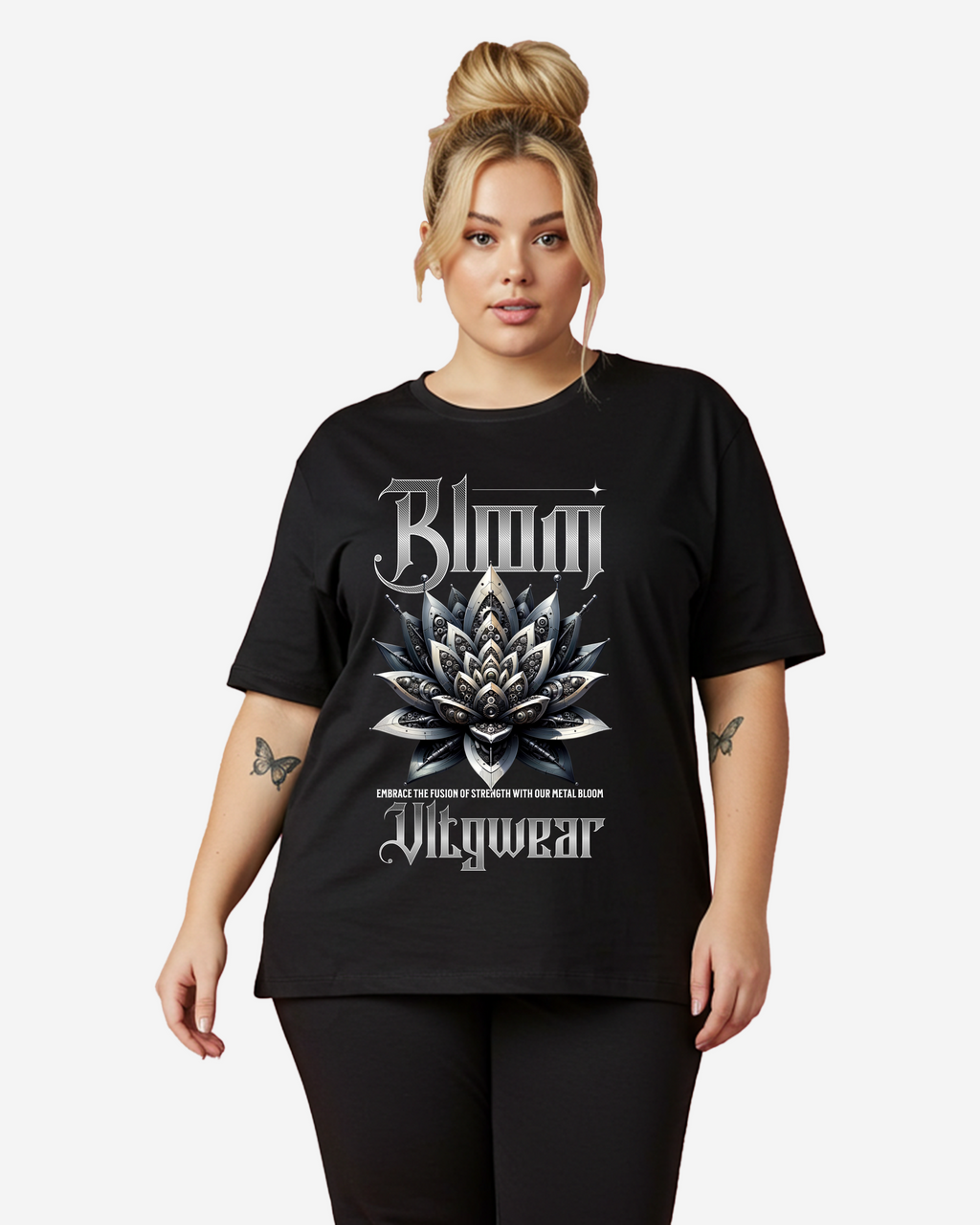 Metal Bloom Women's Oversized T-Shirt