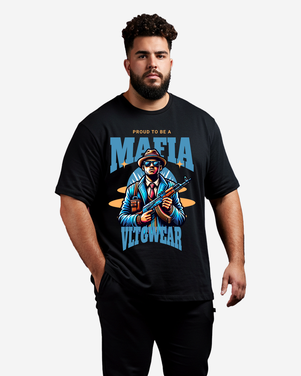 Proud To Be A Mafia Men's Oversized T-Shirt