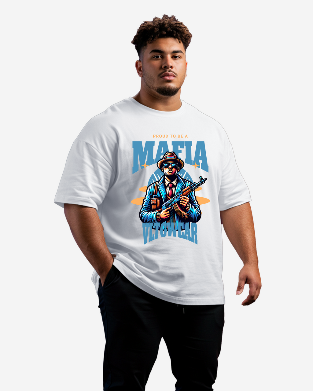 Proud To Be A Mafia Men's Oversized T-Shirt