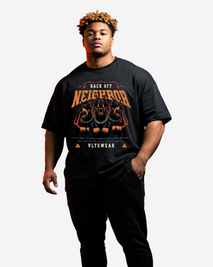 Three fierce doberman dogs Men's Oversized T-Shirt