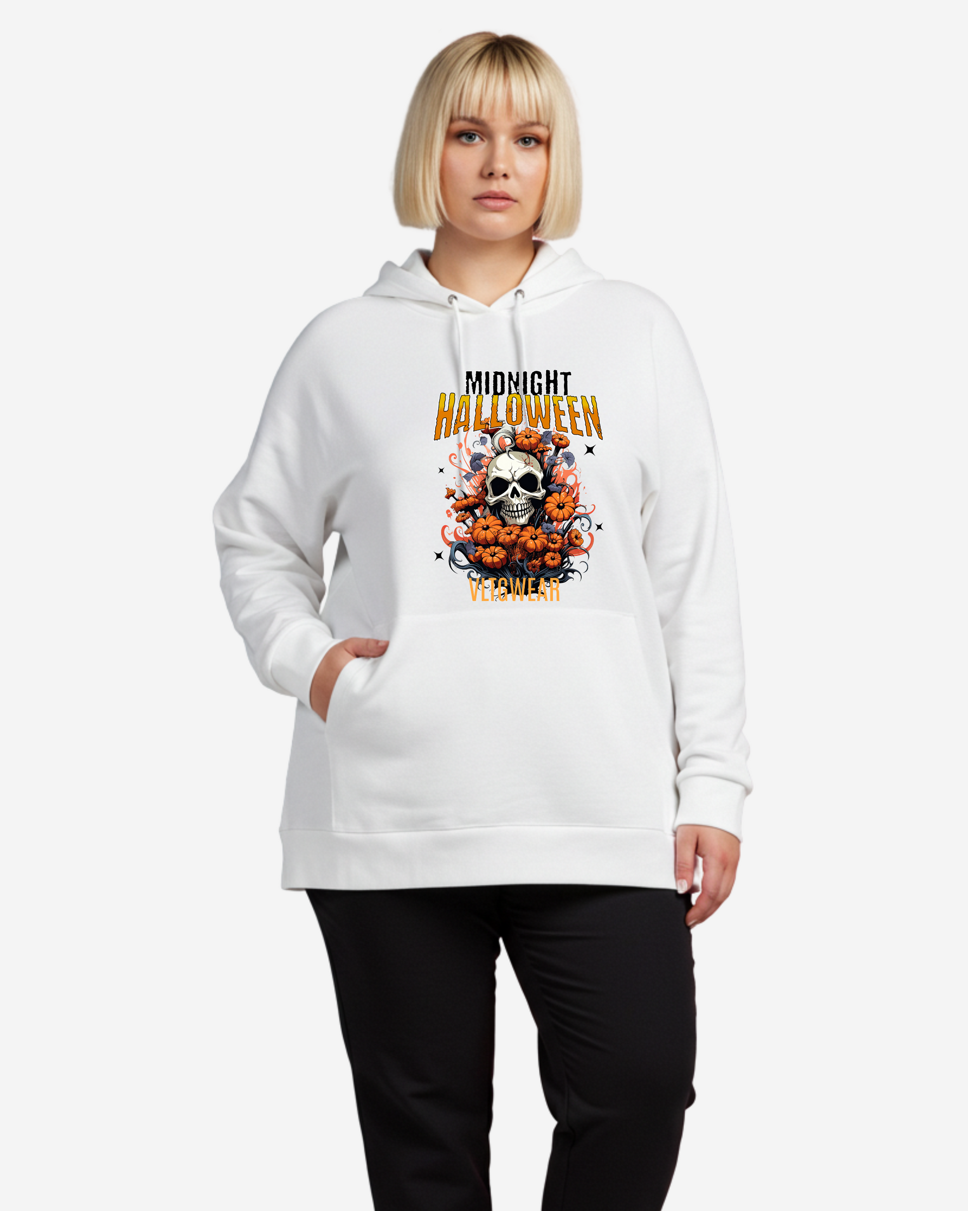 Midnight Halloween Women's Oversized Hoodie