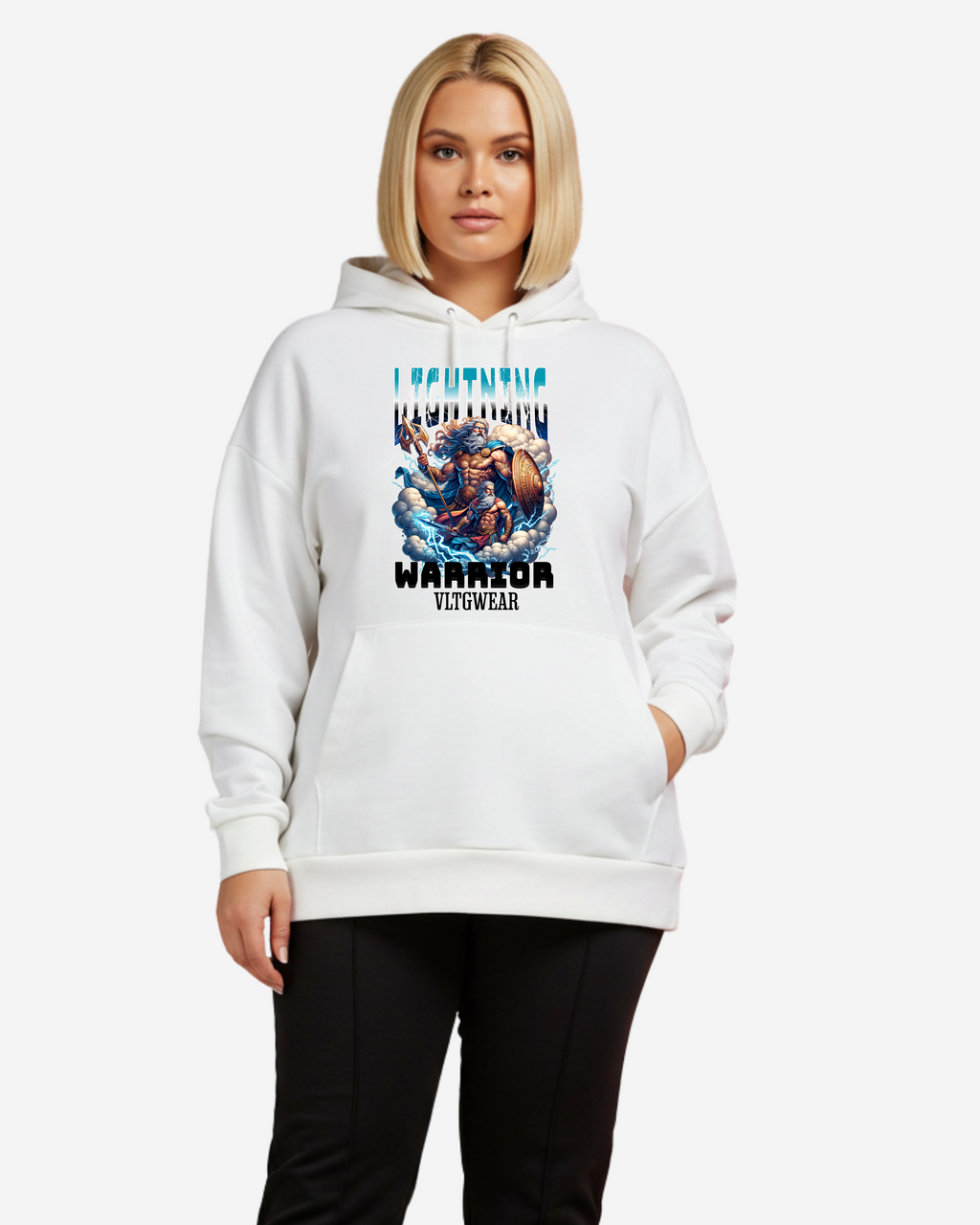 Lightning Warrior Women's Oversized Hoodie