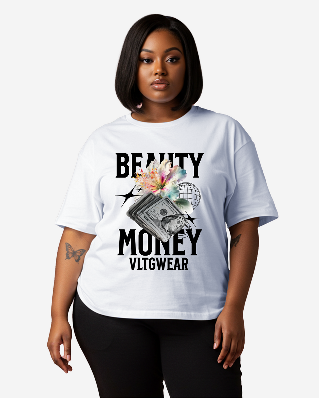 Beauty Money Women's Oversized T-Shirt