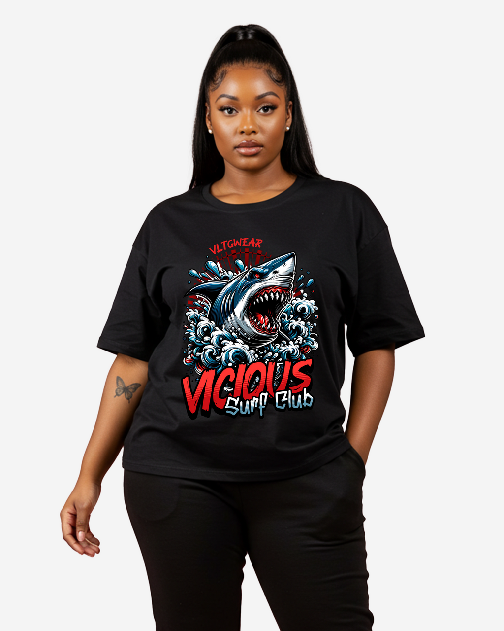 Vicious Surf Club Women's Oversized T-Shirt